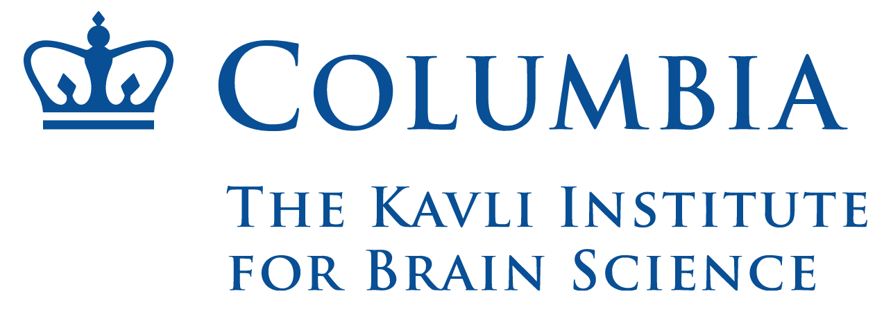 Kavli Institute for Brain Science logo consisting of a Columbia crown and the words Columbia The Kavli Institute for Brain Science in blue. 