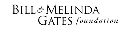 BILL & MELINDA GATES in capital text  and the word foundation in lower case, italicized font