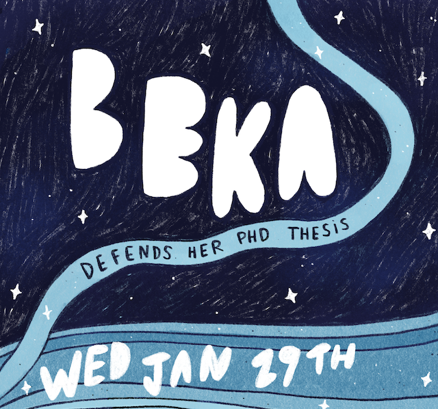 poster for Beka's defense 